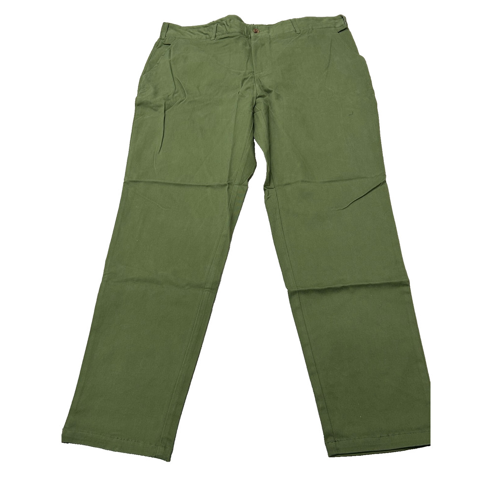 NWT Good Counsel Mens Olive Green Stretch McGrady Tapered Chino Pants Size 42/32